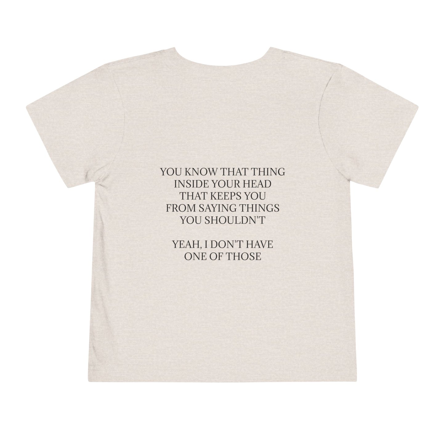 No Filter Toddler Unisex Short Sleeve Crewneck Tee