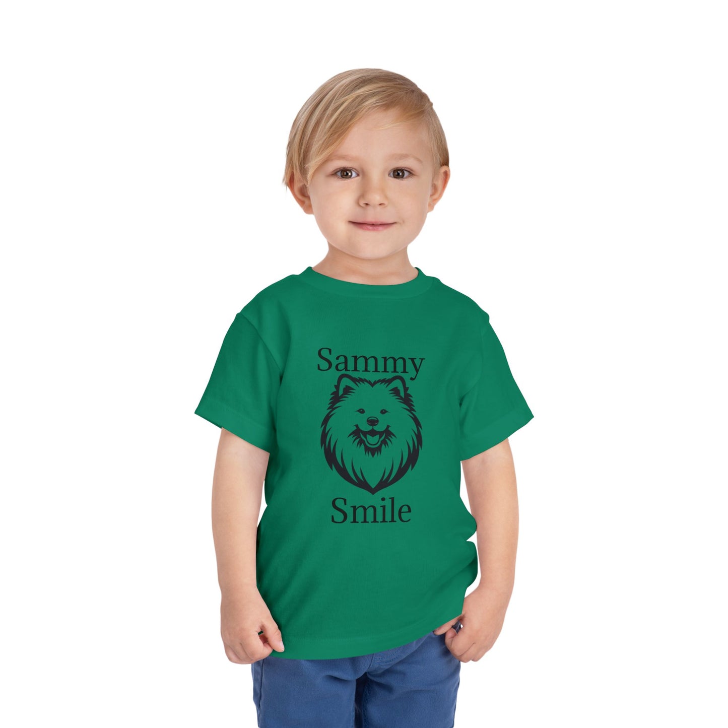 Sammy Smile Toddler Unisex Short Sleeve Crewneck Tee