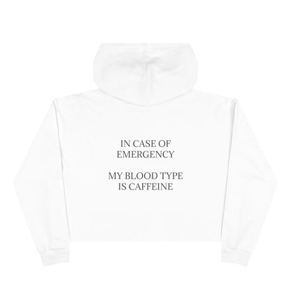 Blood Type Women's Crop Hoodie
