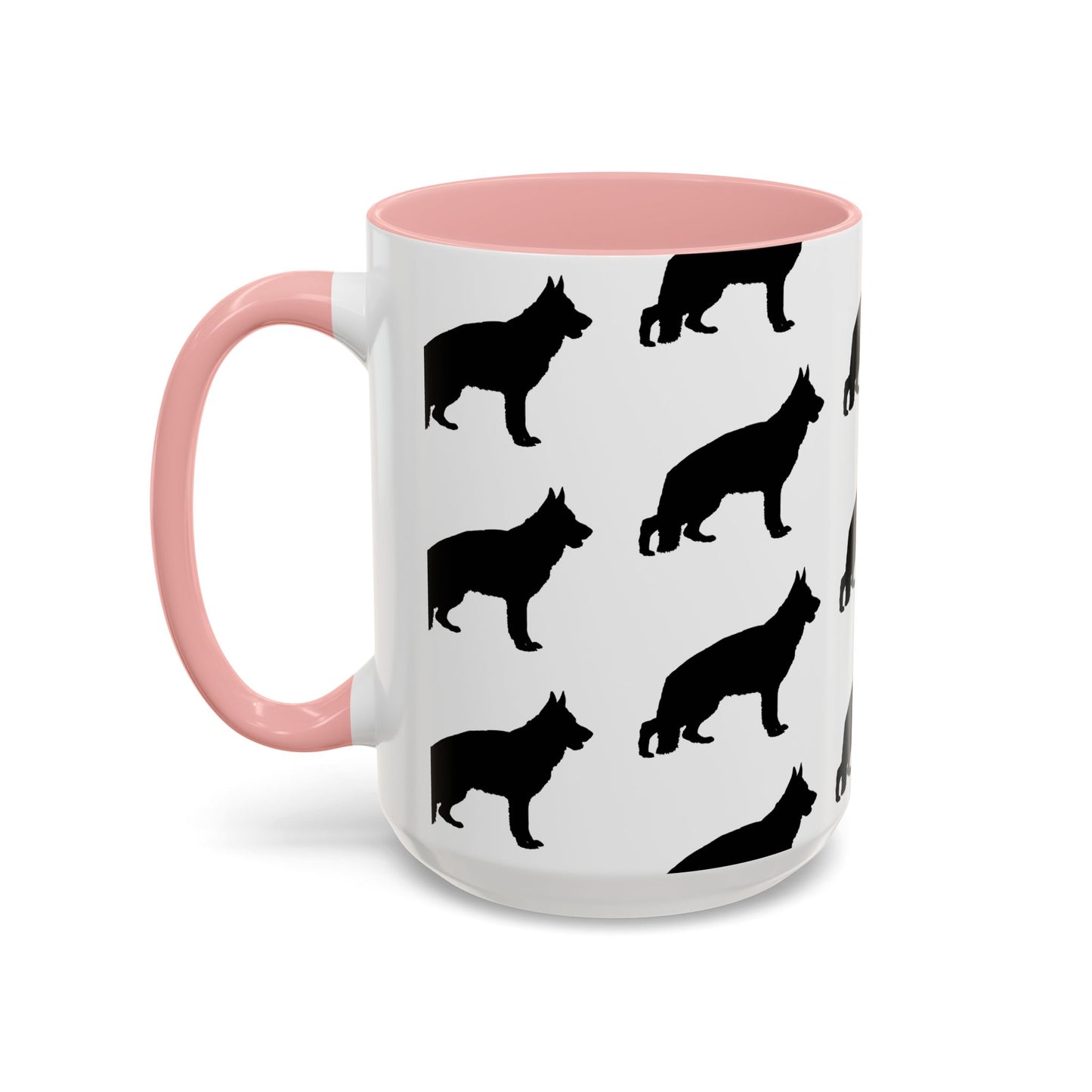 German Shepherd Silhouette 2-Tone Coffee Mug