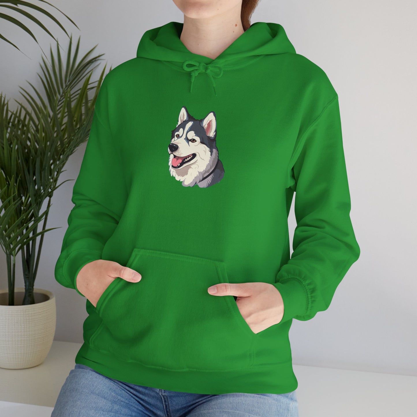 Malamute Head Unisex Hoodie