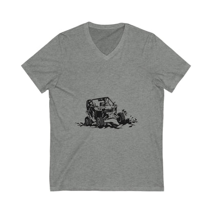 Slingin' Mud Side By Side Unisex Short Sleeve V-Neck Tee