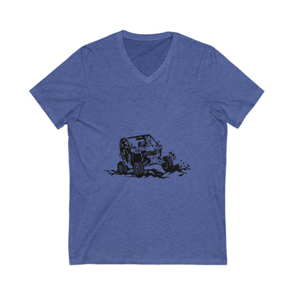 Slingin' Mud Side By Side Unisex Short Sleeve V-Neck Tee