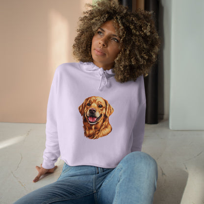 Golden Head Women's Crop Hoodie