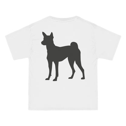Basenji Silhouette Men's Short-Sleeve Crewneck Tee