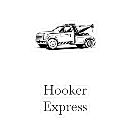 H**ker Express Wheel Lift Tow Truck Vinyl Decal