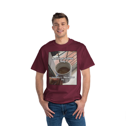 National Coffee Day Men's Short-Sleeve Crewneck Tee