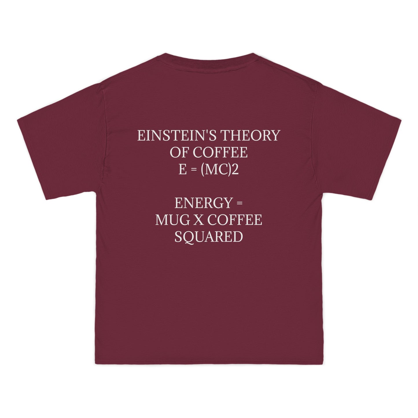 Einstein's Theory Of Coffee Men's Short-Sleeve Crewneck Tee