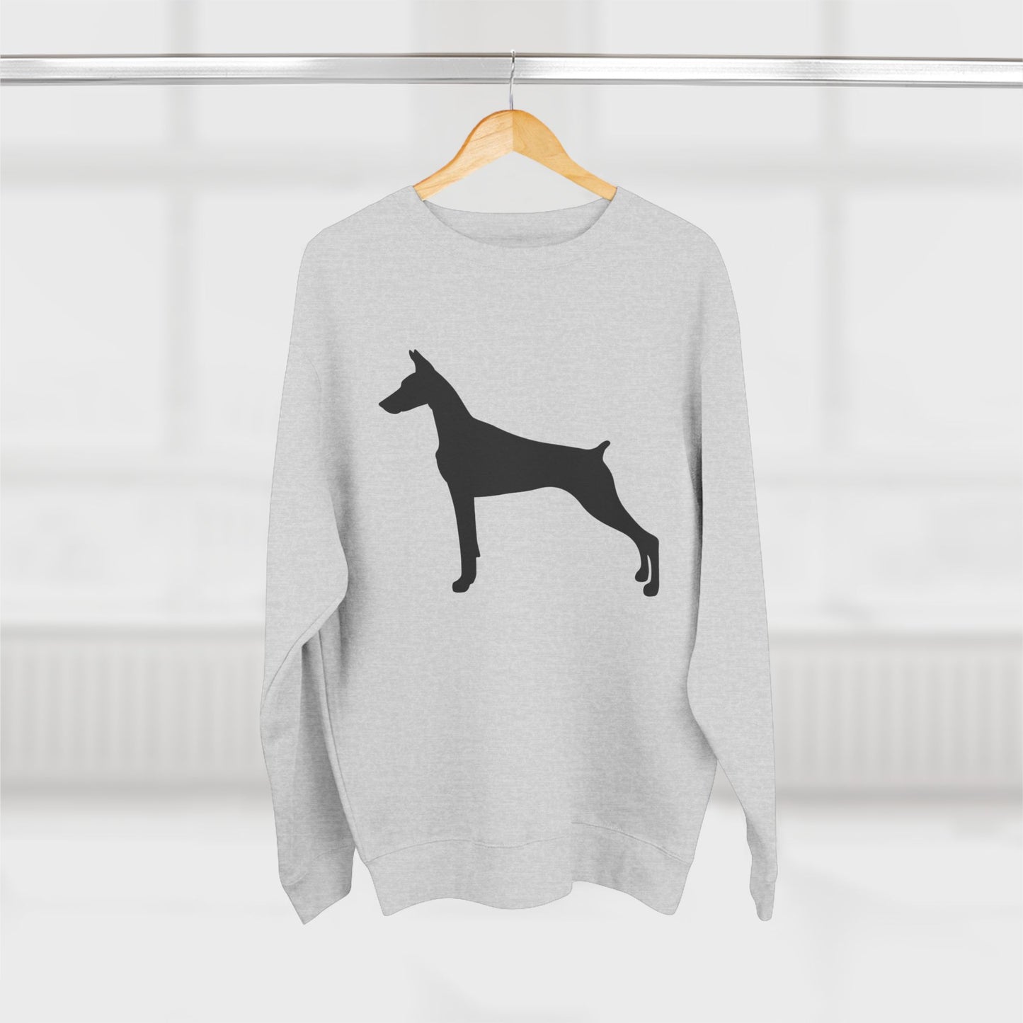 Doberman Silhouette Unisex Crewneck Sweatshirt