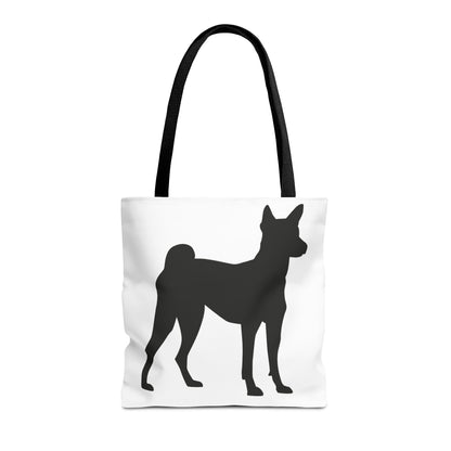 Basenji Silhouette Tote Bag