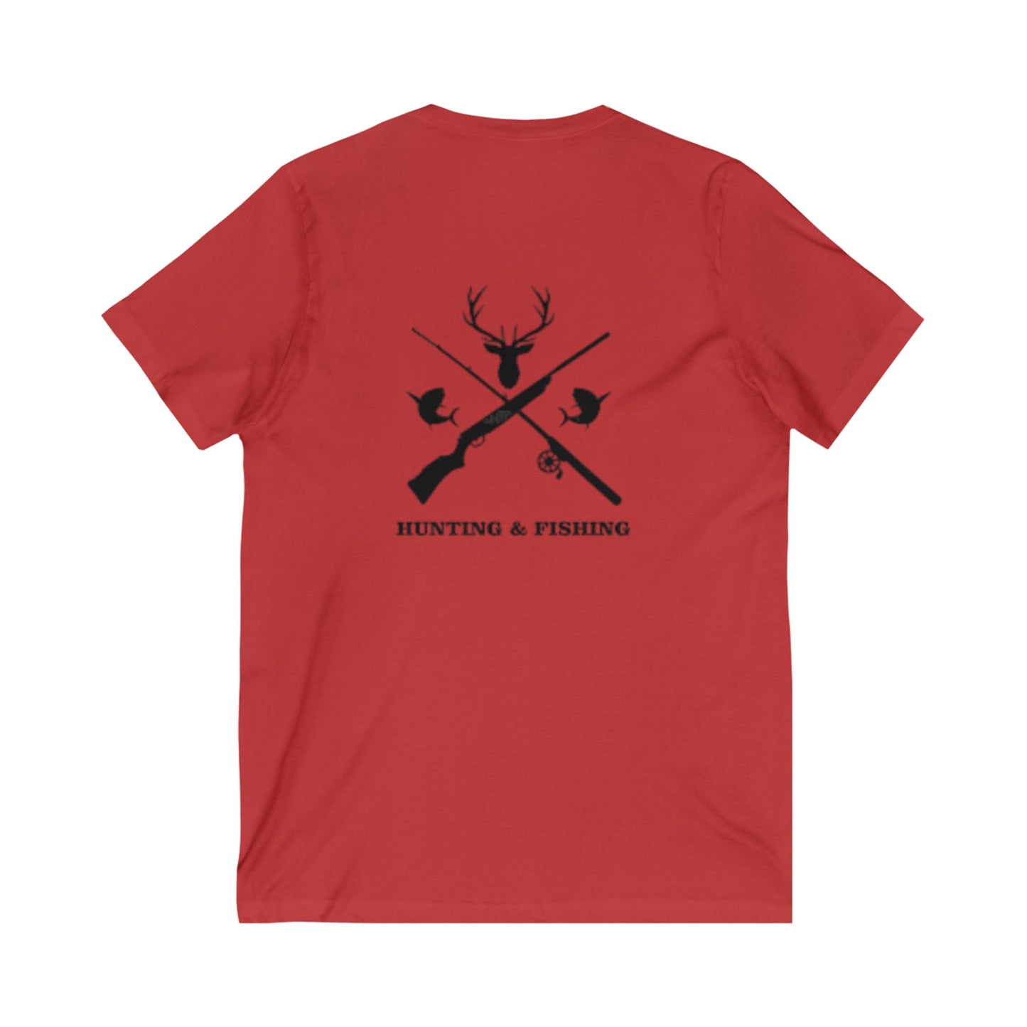 Hunting/Fishing Unisex Short Sleeve V-Neck Tee