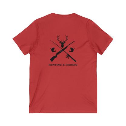 Hunting/Fishing Unisex Short Sleeve V-Neck Tee