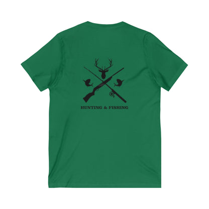 Hunting/Fishing Unisex Short Sleeve V-Neck Tee