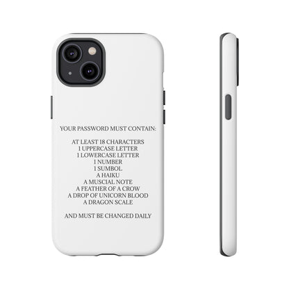 Password iPhone Case