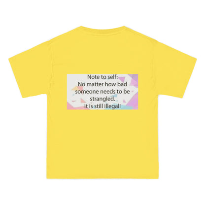 Note To Self Men's Short-Sleeve Crewneck Tee