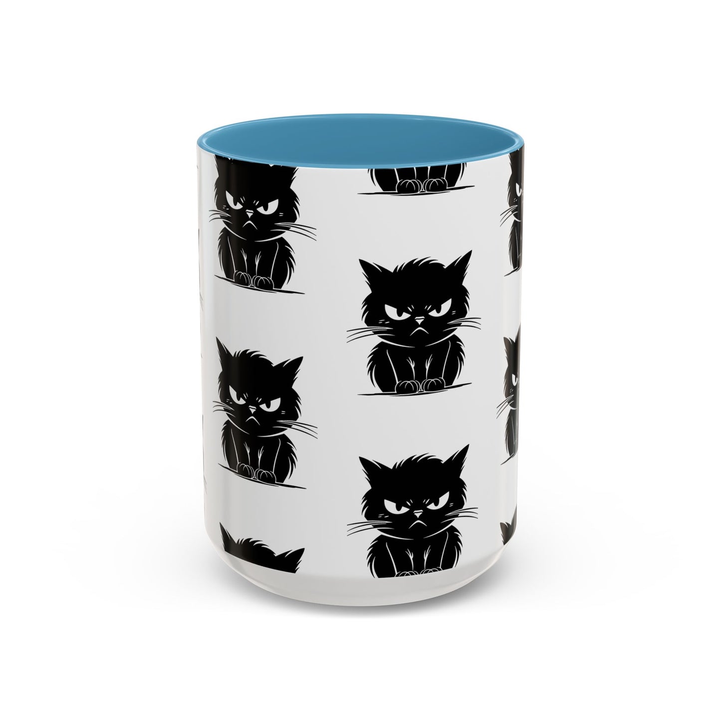 Angry Cat 2-Tone Coffee Mug