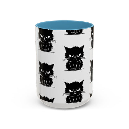 Angry Cat 2-Tone Coffee Mug