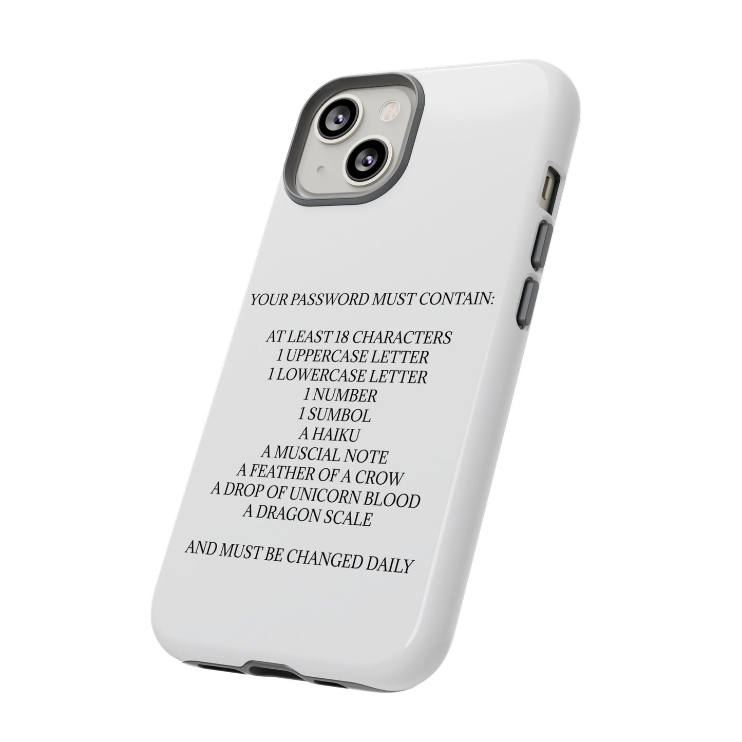Password iPhone Case