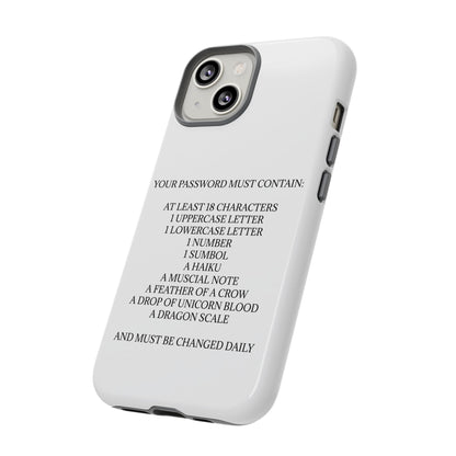 Password iPhone Case