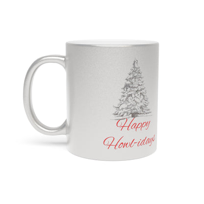 Happy Howl-idays Metallic Coffee Mug