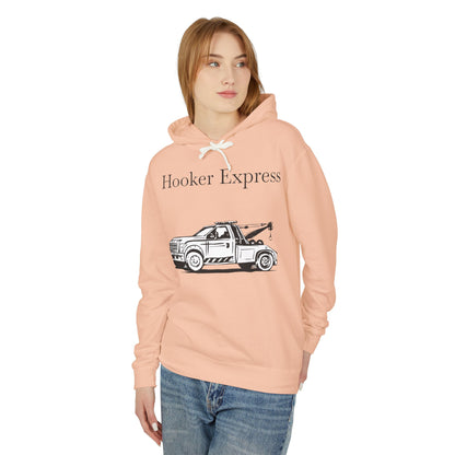 H**ker Express Wheel Lift Tow Truck Unisex Lightweight Hoodie