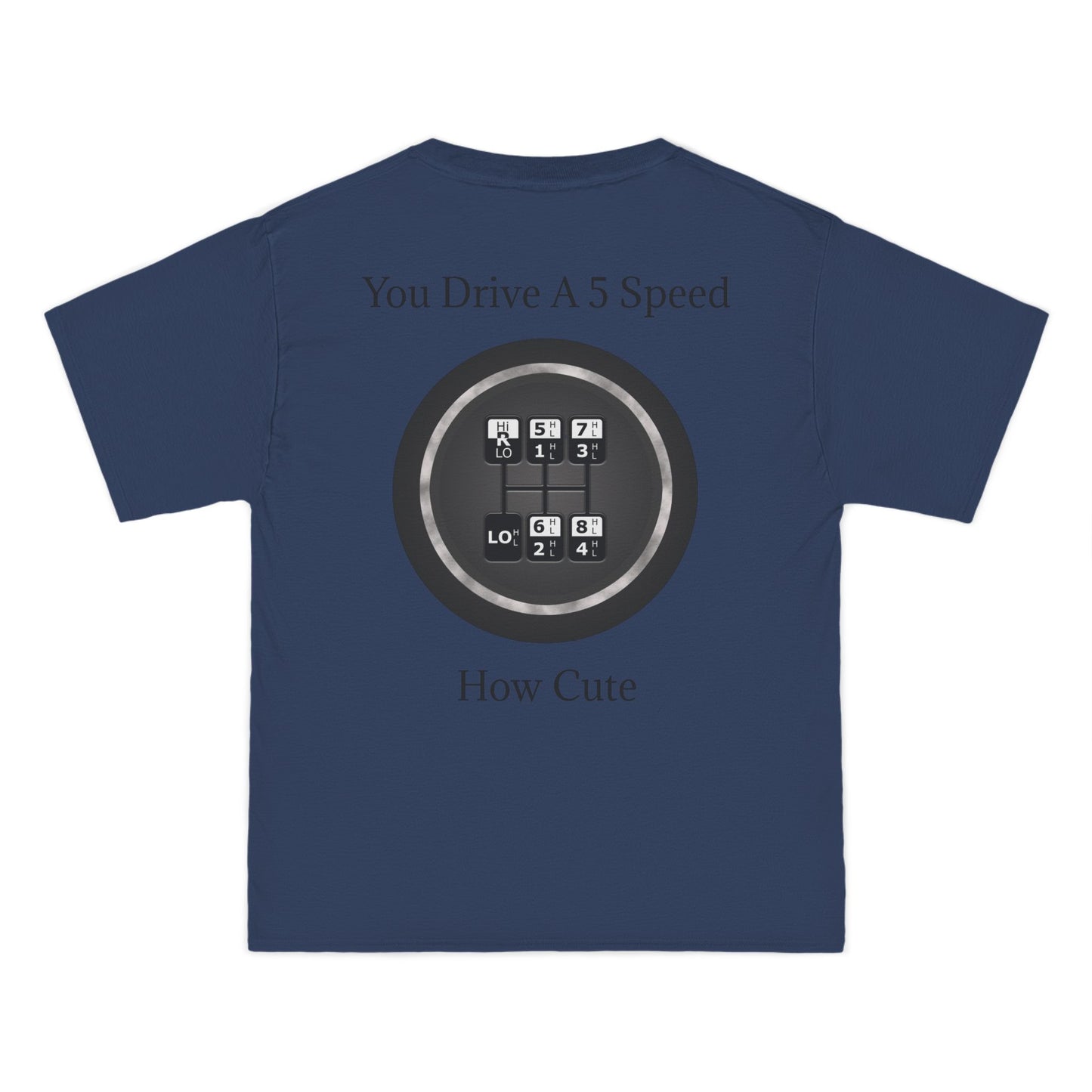5 Speed How Cute Men's Short-Sleeve Crewneck Tee
