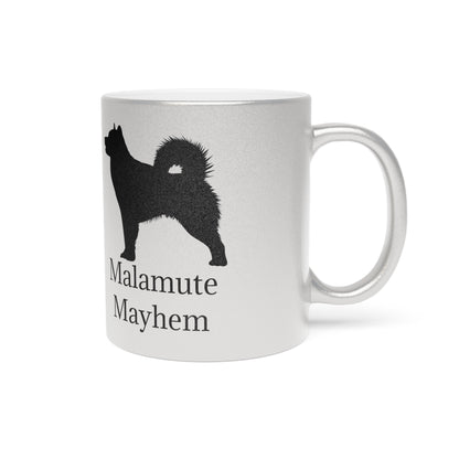 Malamute Mayhem Metallic Coffee Mug