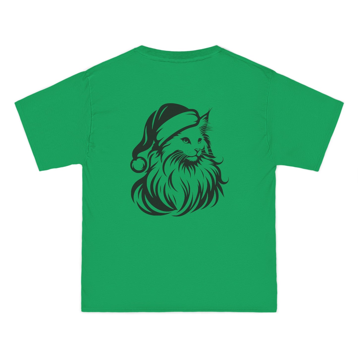 Santa Paws Cat Men's Short-Sleeve Crewneck Tee