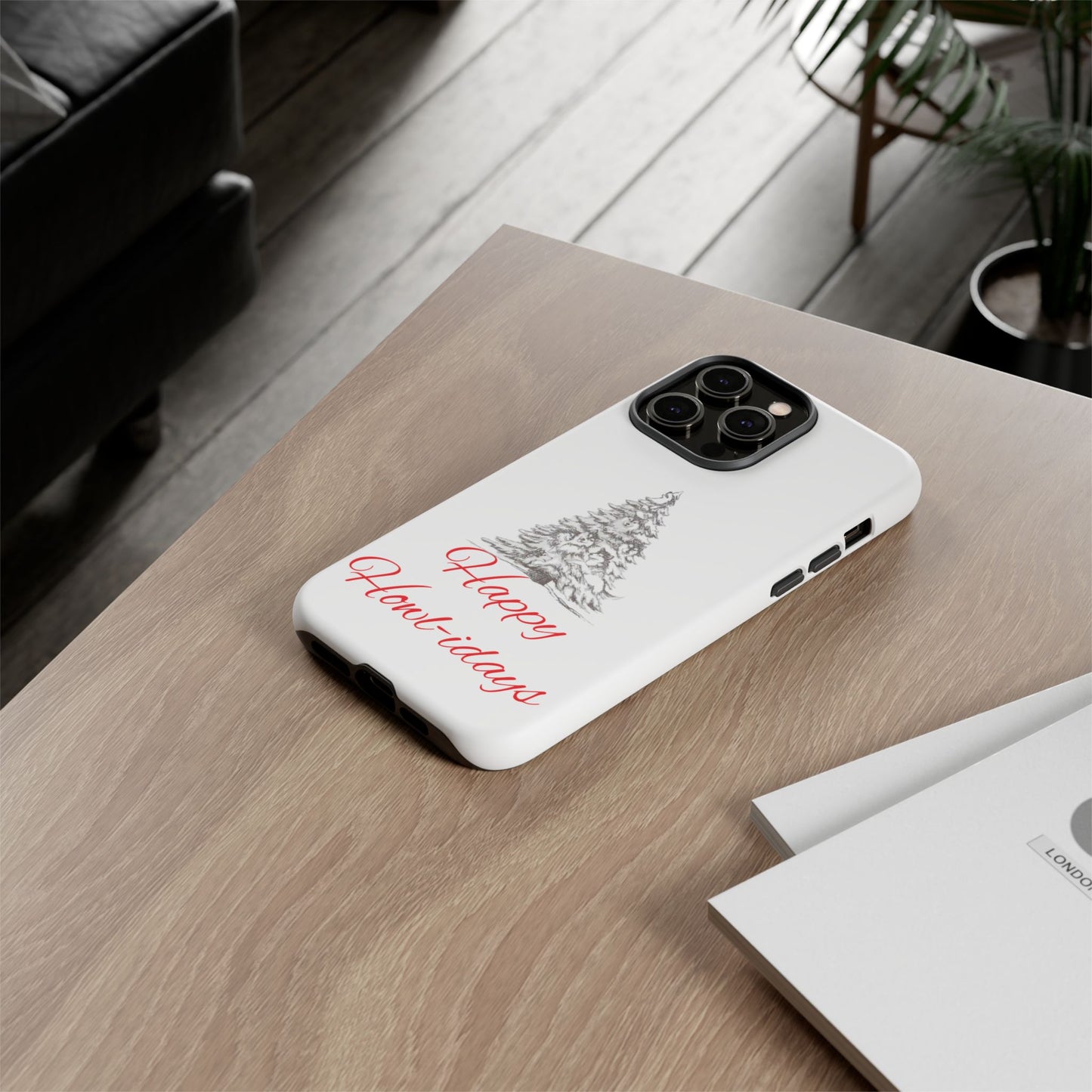 Happy Howl-idays iPhone Case