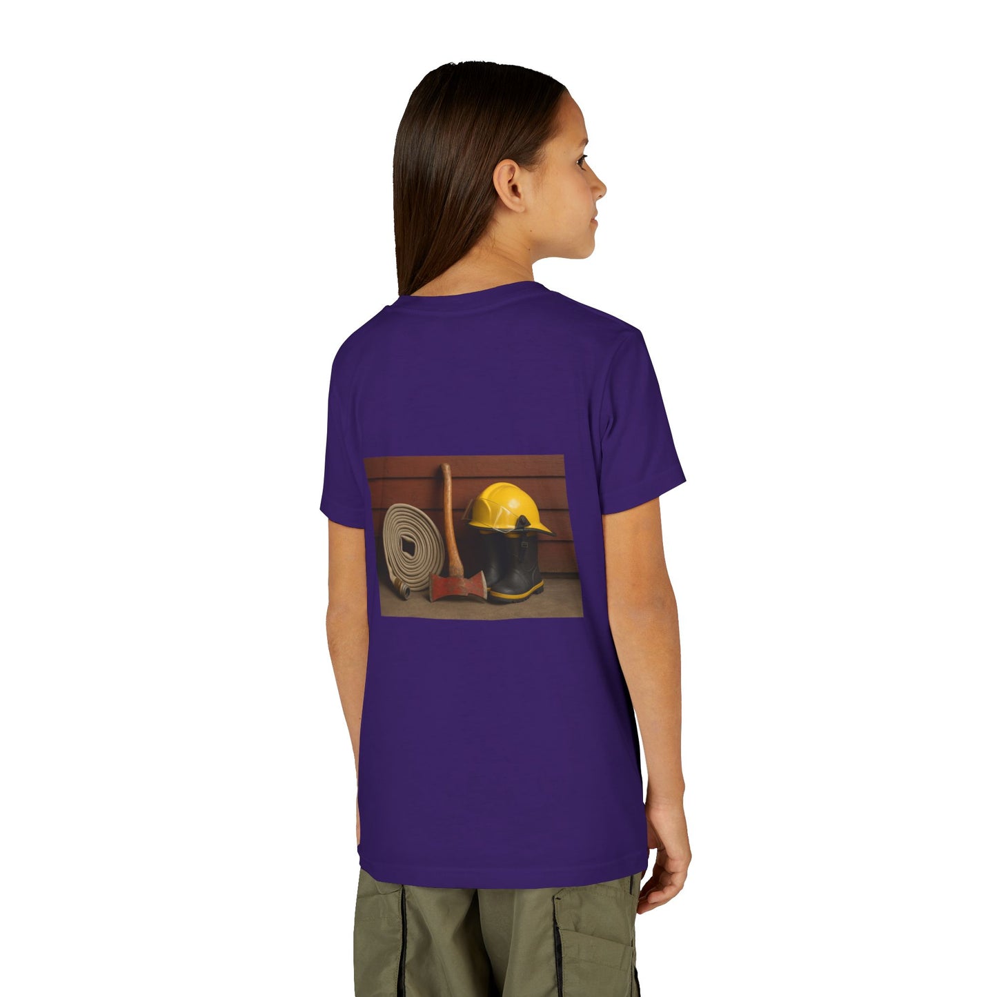 Fire/Rescue Appreciation Youth Unisex Short Sleeve Crewneck Tee
