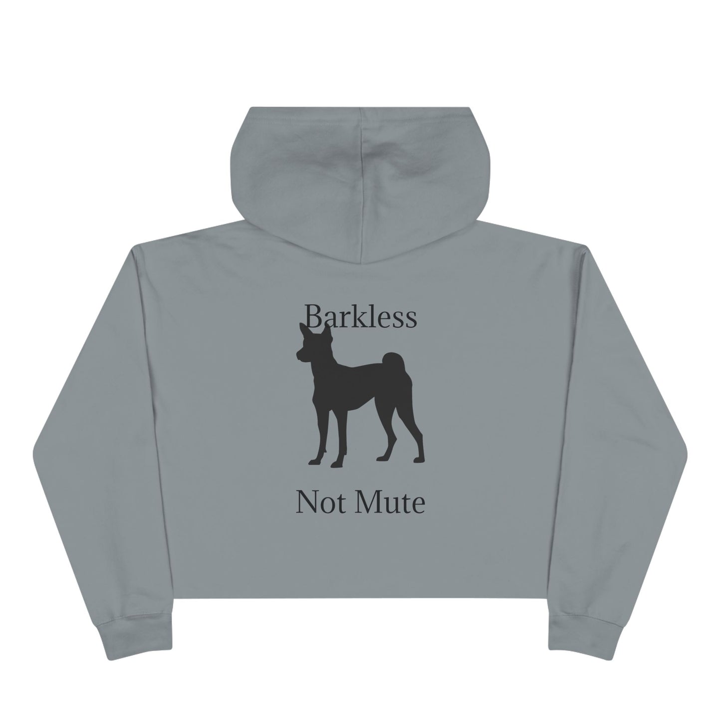 Barkless Not Mute Women's Crop Hoodie