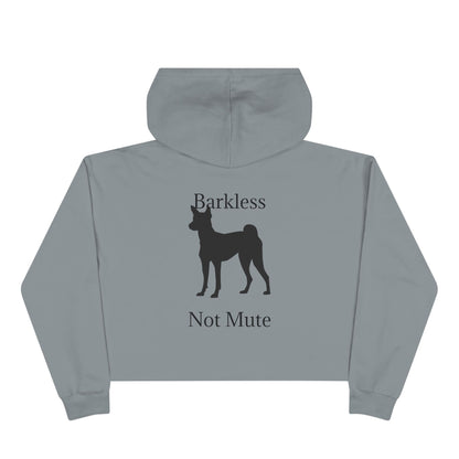 Barkless Not Mute Women's Crop Hoodie