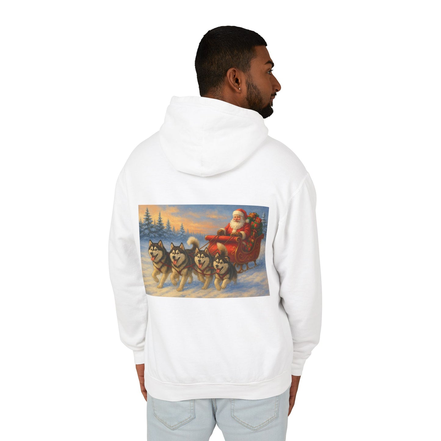 Dashing Through The Snow Unisex Lightweight Hoodie