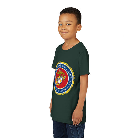 US Marine Corps Youth Unisex Short Sleeve Crewneck Tee