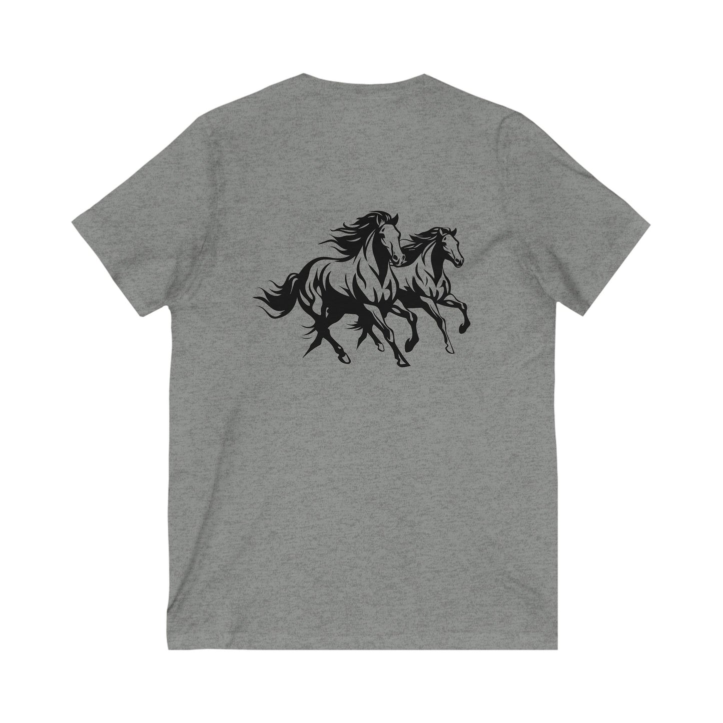 Horsin' Around Unisex Short Sleeve V-Neck Tee