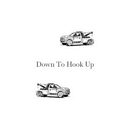 Down To Hook Up Vinyl Decal