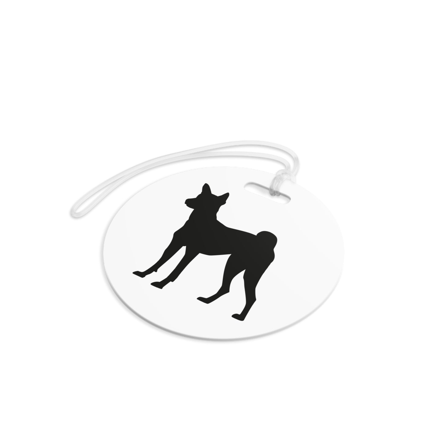 Basenji Silhouette Luggage Tag