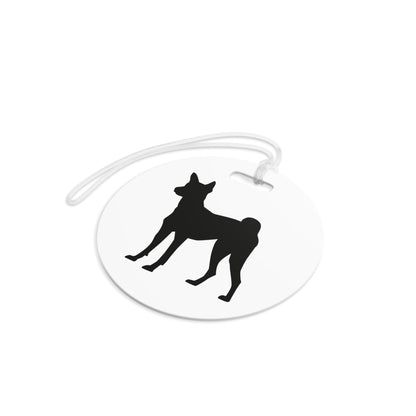 Basenji Silhouette Luggage Tag