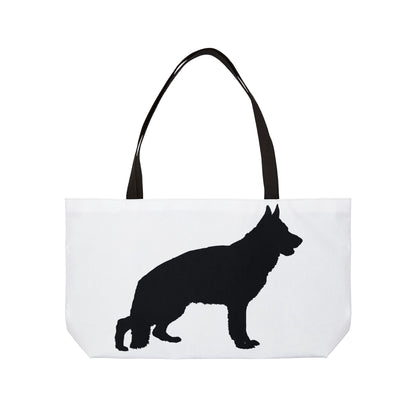German Shepherd Silhouette Weekender Tote Bag