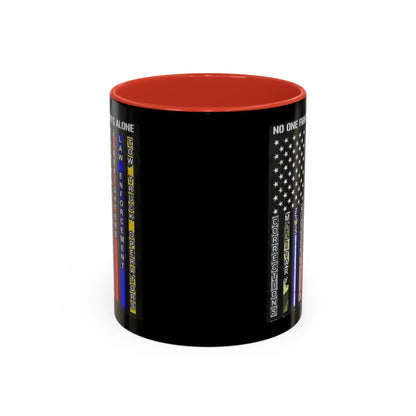 No One Fights Alone 2-Tone Coffee Mug