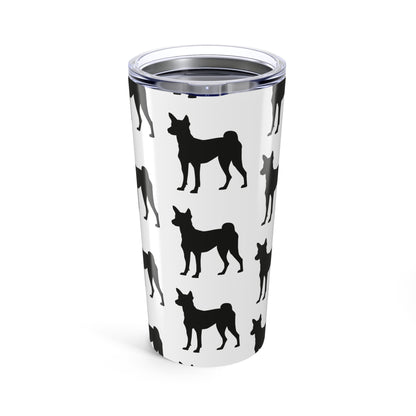 Basenji Silhouette Tumbler