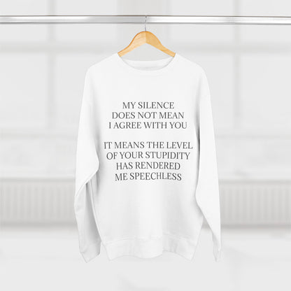 Speechless Unisex Crewneck Sweatshirt