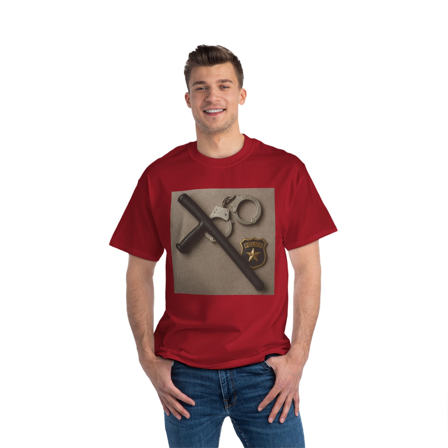 Law Enforcement Appreciation Men's Short-Sleeve Crewneck Tee