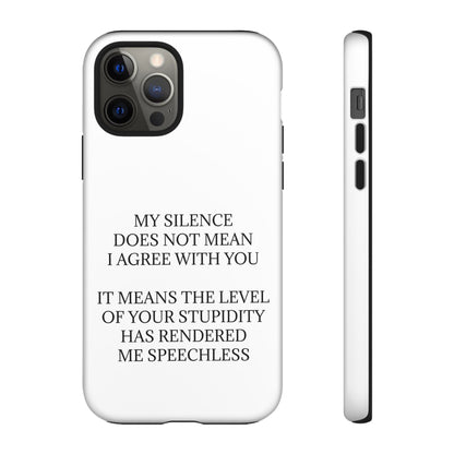 Speechless iPhone Case