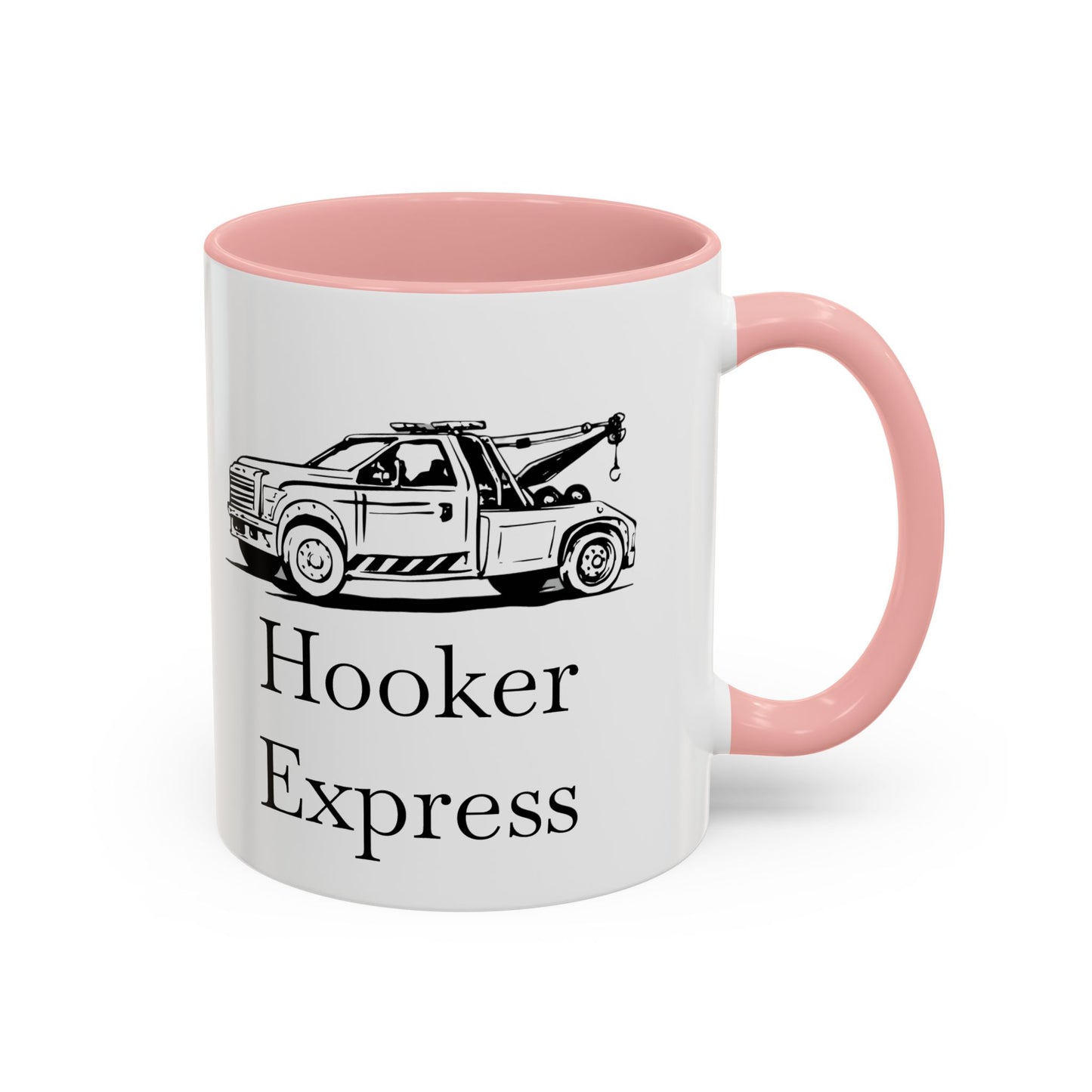 H**ker Express Wheel Lift Tow Truck 2-Tone Coffee Mug