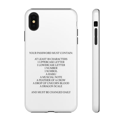 Password iPhone Case