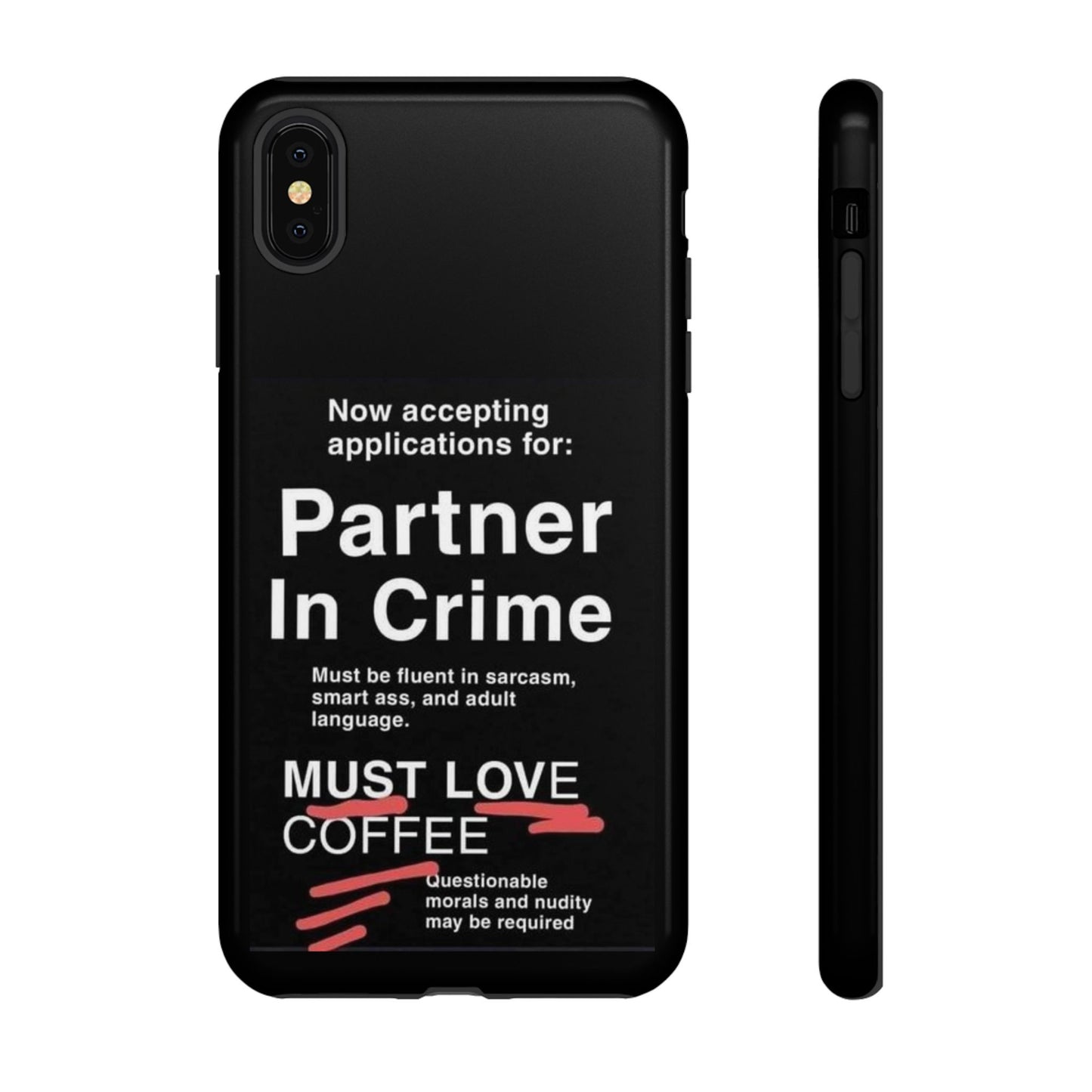 Partner In Crime iPhone Case