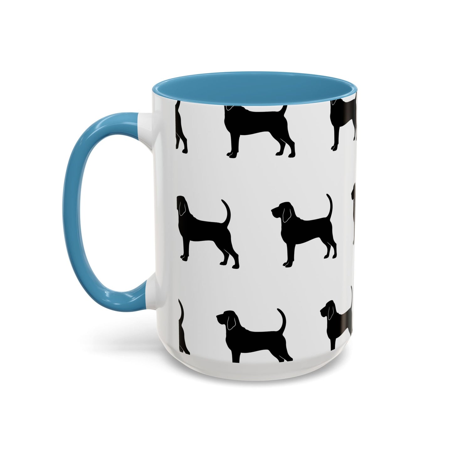 Bloodhound Silhouette 2-Tone Coffee Mug