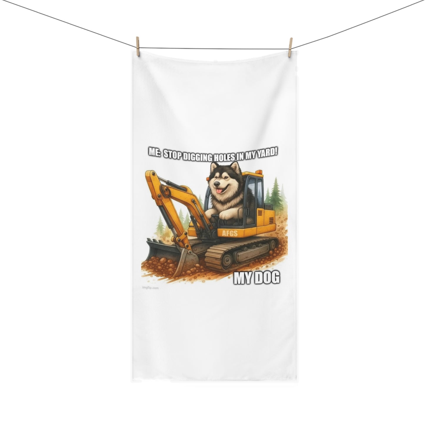 Digmaster Mink-Cotton  Beach Towel
