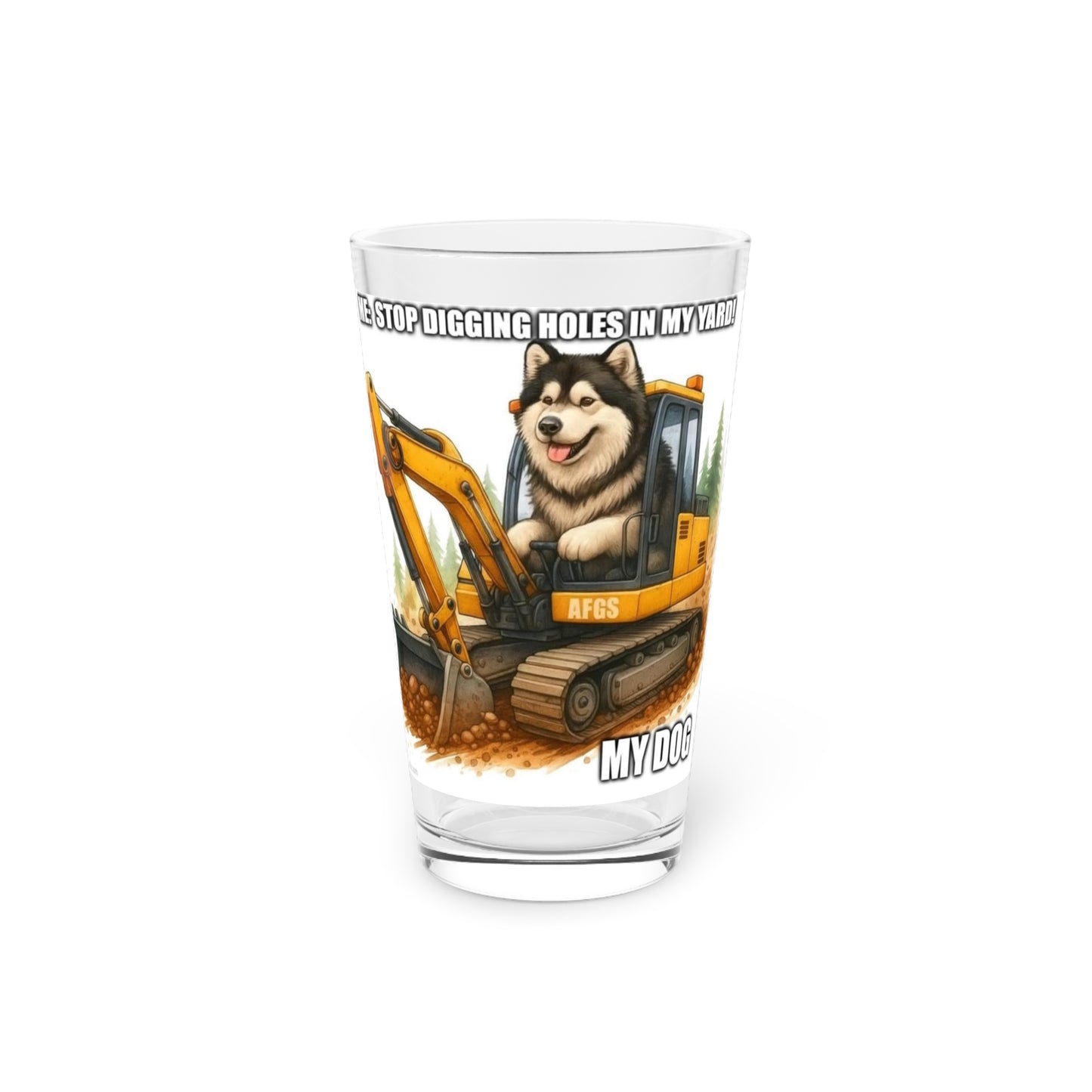 Digmaster Drinking Glass